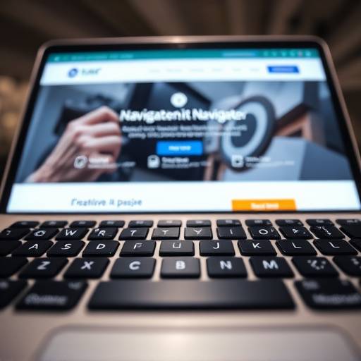 Captura de pantalla mostrando la navegación con teclado en el sitio web